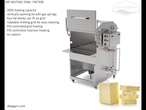 FMT300 - fat melting tank with rotatable grid