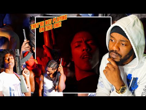 Kman 6ixx X Dnd Voss X Tman - Massacre (Official Music Video) REACTION