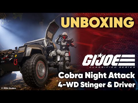 UNBOXING G.I. Joe Classified Series Cobra Night Attack 4-WD Stinger | Hasbro Pulse | June 2024
