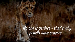 No One Is Perfect - That's Why Pencils Have Erasers || Think Deeply