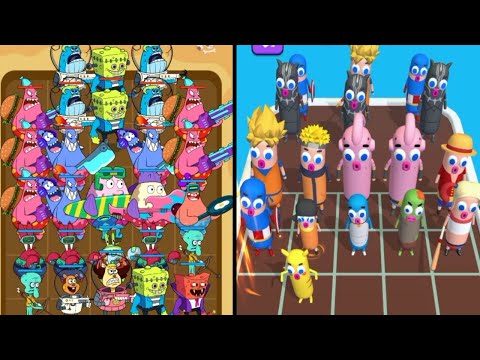 Merge Master Spongebob Monster Battle vs Merge Master Monster 3D Run ⭐Android gameplay