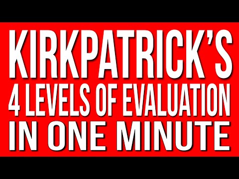 Kirkpatrick's 4 Levels of Evaluation Video