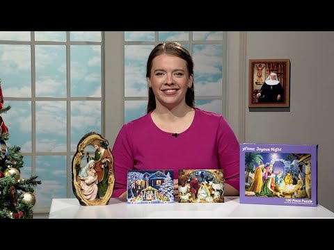 EWTN RELIGIOUS CATALOGUE - 2023-12-11 - FONTANINI THREE FIGURE NATIVITY WITH STABLE