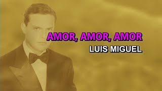 Luis Miguel - Amor, amor, amor (Karaoke)