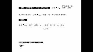 Junior Maths 2 (longplay) for the ZX81
