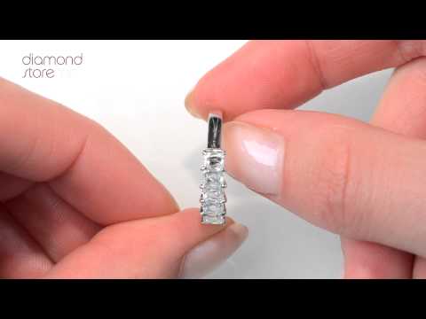 FT53 - Stunning 1ct Ideal Prince Cut Diamond and 18K White Gold H/SI Ring FT53