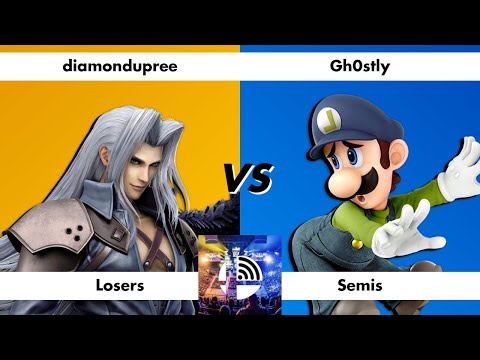The Wifi Series #39 - Losers Semifinal: diamondupree (Sephiroth) vs TTO | Gh0stly (Luigi)