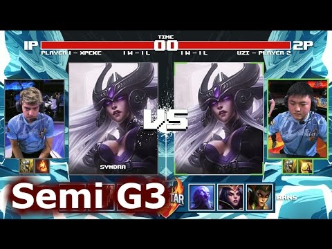 xPeke Syndra vs Uzi Syndra | Game 3 Semi Final 1v1 Tournament All-Stars 2016 | EU vs China