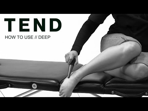 Discover effective techniques for using Tend Deep to alleviate ankle discomfort.