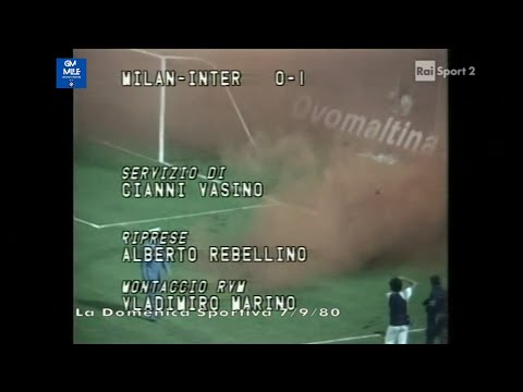 1980-81 (Girone 2 - 4^ - Coppa Italia - 07-09-1980) Milan-INTER 0-1 [Altobelli] Servizio D.S.Rai