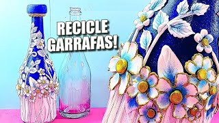 RECICLE GARRAFAS DE CHAMPANHE COM ESSA INCRÍVEL IDÉIA EM BISCUIT.