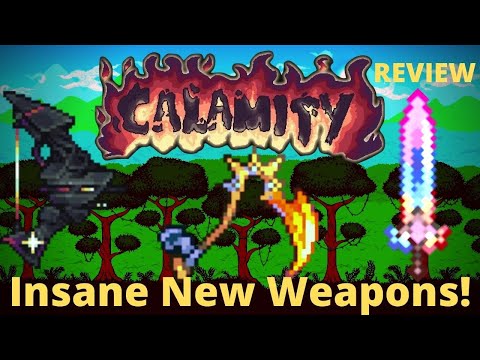 THESE NEW WEAPONS ARE AMAZING... Terraria Calamity Mod Rust and Dust Weapons Showcase (REVIEW)