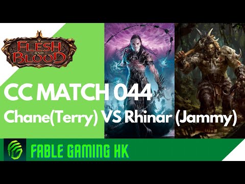 [CC對戰044]Chane (Terry) VS Rhinar (Jammy) -CU 07-02-22 -FABTCG-FLESHANDBLOODTCG