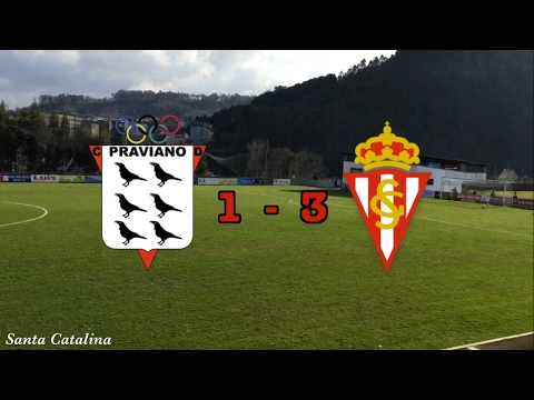 C.D. Praviano 1, Real Sporting de Gijón ''B'' 3. Resumen.