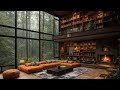 Relaxing Jazz Instrumental Music Cozy Rainy Ambience ️ Smooth Jazz For Stress Relief Unwinding