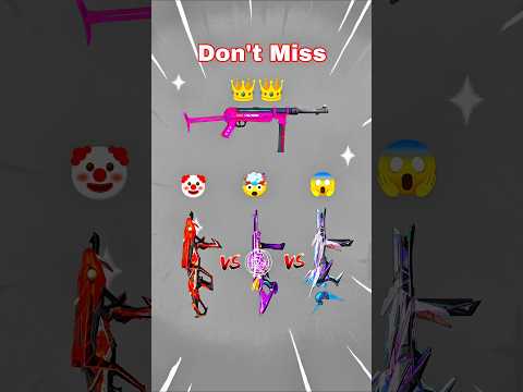 Cobra Mp40 vs Chromasonic Mp40 vs Tunes Of Roses Mp40 vs Top Gamer Mp40 😱🥵 #shorts #freefire