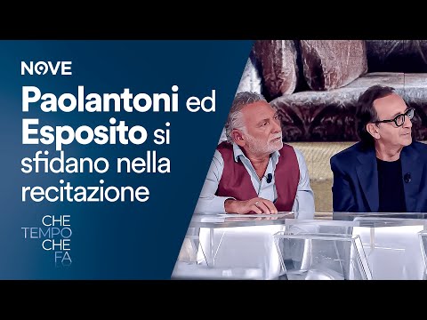 Paolantoni ed Esposito si sfidano nella recitazione | Che tempo che fa