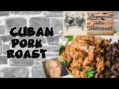 Cuban Pork Roast / slowcooker/ Street tacos, rice and beans