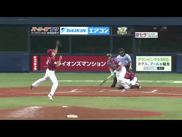 【7回裏】ジャンプ一番!! イーグルス・福山の好反応で同点のピンチを脱する!! 2016/8/21 Bs-E