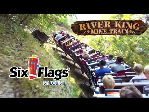 On-ride point of view of River King Mine Train