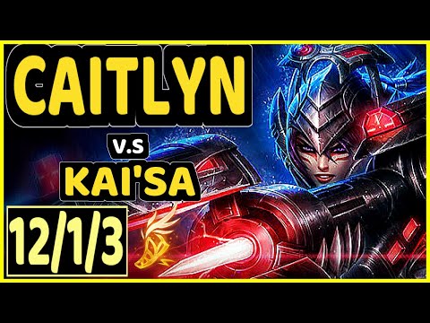 PILTER (CAITLYN) vs KAI'SA - 12/1/3 KDA BOTTOM ADC GAMEPLAY - EUW Ranked GRANDMASTER