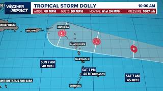 Tropical Storm Dolly live update: Latest track, forecast and impacts