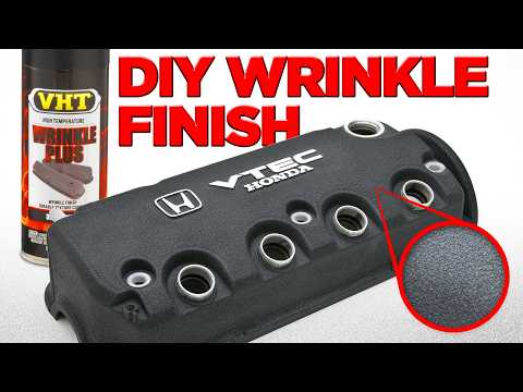 How to: Spray Paint VHT Wrinkle Plus Textured Finish on a Valve Cover - DIY