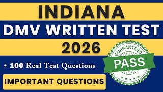 2026 INDIANA BMV Written Test — IN Permit Practice Exam — Drivers Test | Indiana Handbook Questions