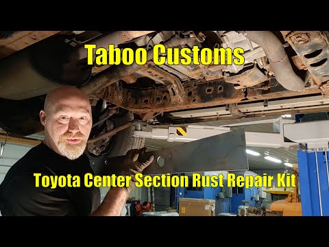 4th Gen  4Runner Frame Center Section Rust Repair Kit Installation - Taboo Customs