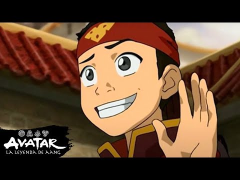 Aang es el chico nuevo en la Escuela de la Nación del Fuego 🔥 | Escena completa | Avatar