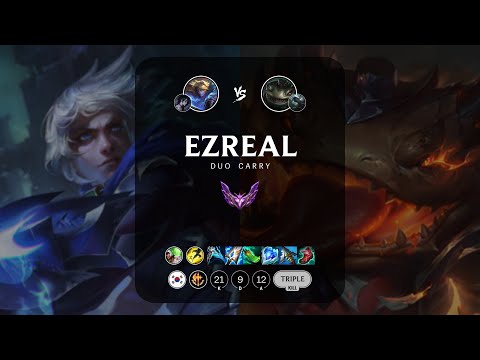 Ezreal ADC vs Tahm Kench - KR Master Patch 14.4