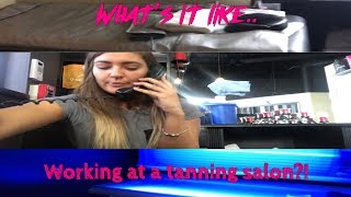 Working at a tanning salon | Chelsea Dudley