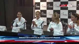 Conferintele de presa ale echipelor Romaniei si Canadei de la Fed Cup Montreal 2015