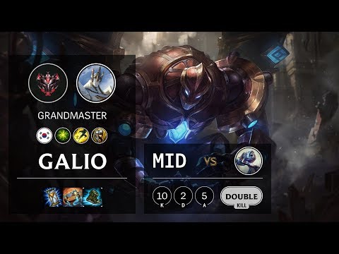 Galio Mid vs Fizz - KR Grandmaster Patch 10.8