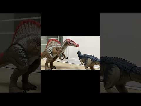 Part 4: spinosaurus alive? New foe! Hammond collection stopmotionfight