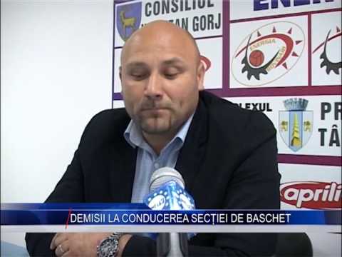 DEMISII LA CONDUCEREA SECTIEI DE BASCHET ENERGIA PANDURII  www.tele3.ro
