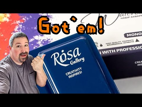 Rosa Gallery Watercolor Review Part 1 | Swatching the Mono Pigmented Set