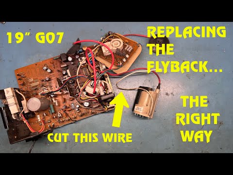 19" G07-CBO Arcade Monitor Repair - Flyback Replacement 101