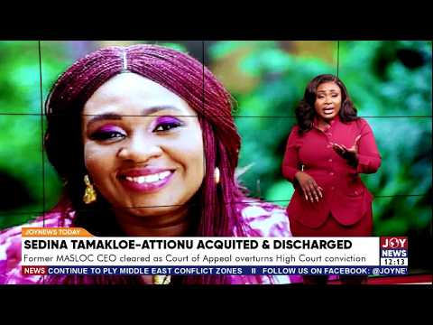 Former MASLOC CEO cleared as Court of Appeal overturns High Court conviction | JoyNews Today