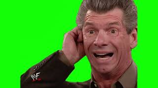 Vince McMahon shocked green screen