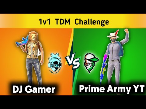 🔥 DJ Gamer vs Prime Army YT 1v1 Challenge in TDM PUBG MOBILE @DjGamer27