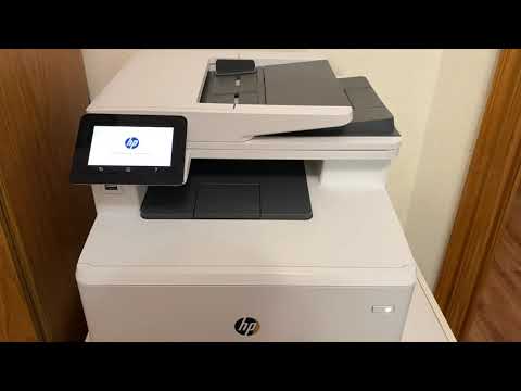 Hewlett Packard (HP) HP Color LaserJet Pro M479fdw AIO All-in-One Spausdintuvas - A4 Color lazerinis, Spausdinti/Kopijuoti/Nuskaityti/Faksas, Automatinis dokumentų tiektuvas, Auto-Duplex, LAN, WiFi, 27ppm, 750-4000 puslapių per mėnesį video