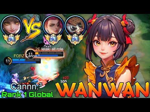No.1 Wanwan VS Top Global Lesley & Akai - Top 1 Global Wanwan by Cannn.³ - Mobile Legends
