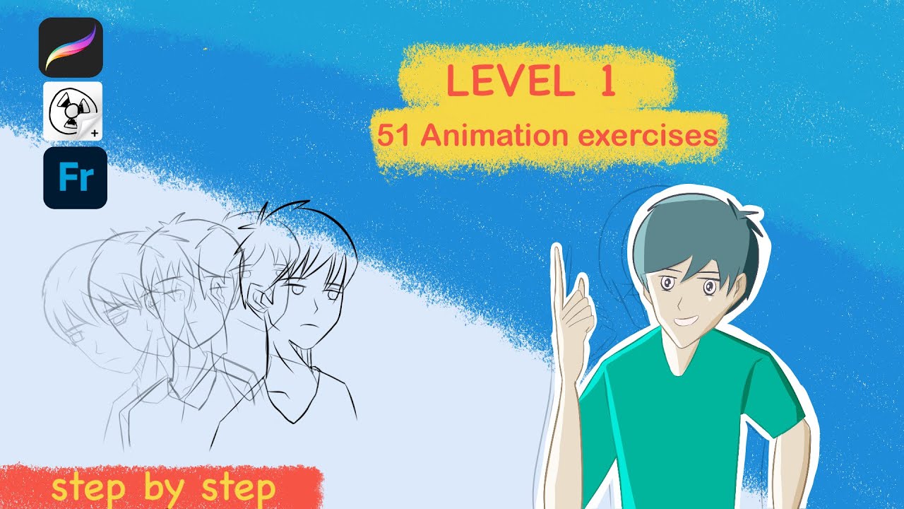 51 Animation Exercises - Level 1! ( Beginner Friendly Step By Step)