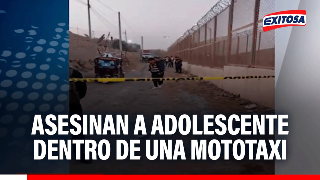 🔴🔵 Adolescente es acribillado dentro de mototaxi: Crimen ocurrió cerca al penal Sarita Colonia