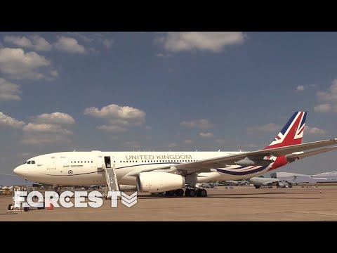 Voyager Lands At RAF Brize Norton With New Union Flag Paint Job! 👀 | Forces TV
