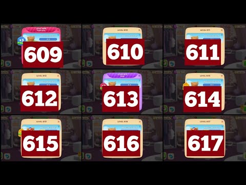 Township Colorful Puzzle Levels 609, 610, 611, 612, 613, 614, 615, 616, 617