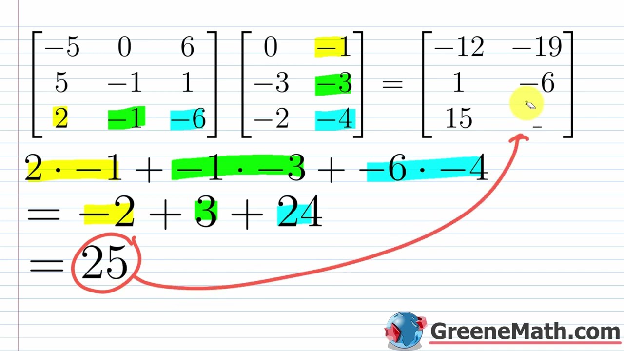 Multiplying Matrices Practice Test Full Solutions