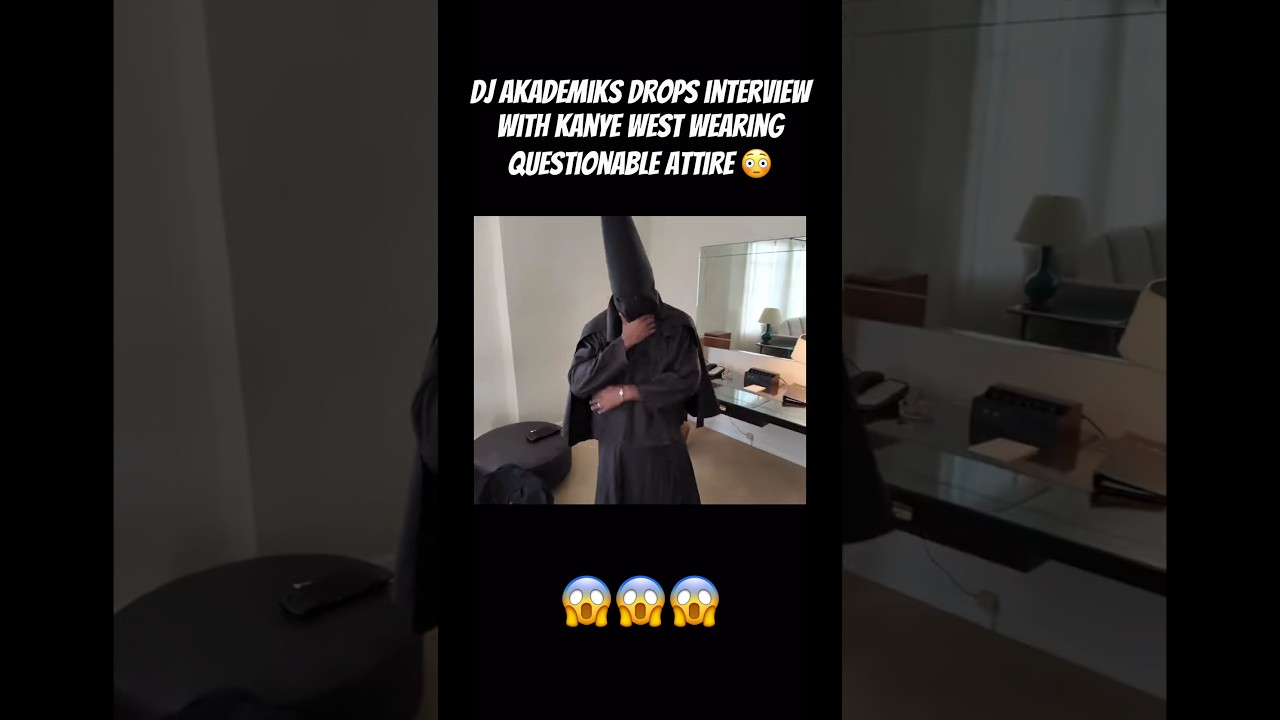 Kanye West wears Ku klux klan ATTIRE 💀 #shorts #viral #rap #hiphop #style #fashion #edits #clips