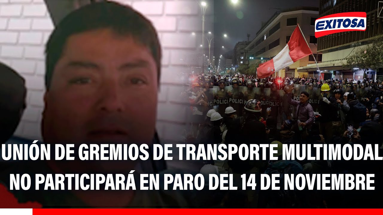 🔴🔵 Unión de Gremios de Transporte Multimodal no participará en paro del 14 de noviembre